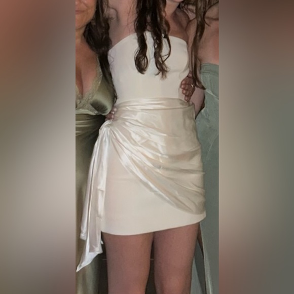 Cinq A Sept Kennith Sash Mini Dress - Ivory/ Cream - Size 0 - Picture 7 of 7